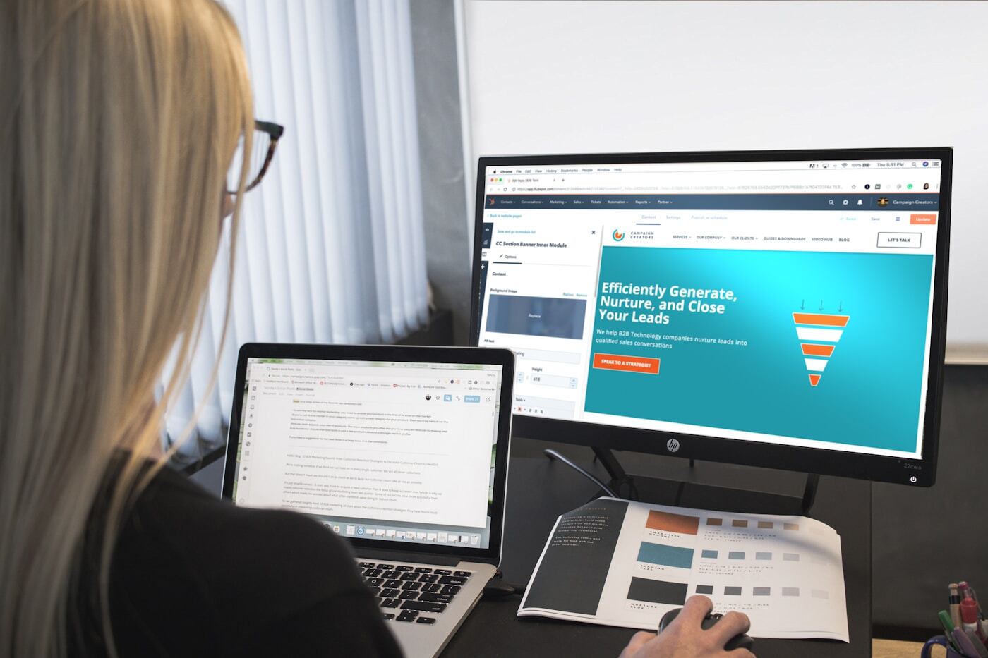 hubspot crm dashboard contact management screen